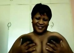 Pitch-black BBW Anent Expansive Breasts